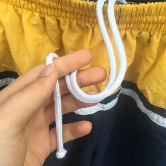 VTG 90's Block Print swim trunks swimsuit size M - Picture 5 of 6